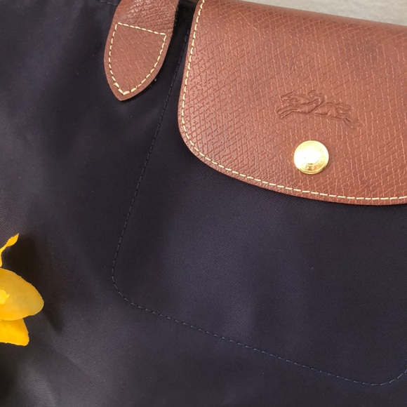Longchamp Le Pliage med tote in deep blue - Picture 2 of 8